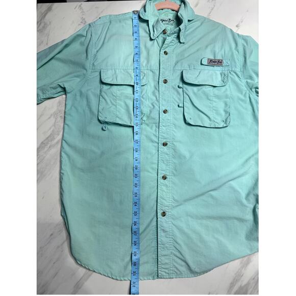 Bimini Bay Outfitters Short Sleeve Button Up Vented Fishing Shirt Size Medium - Picture 12 of 12